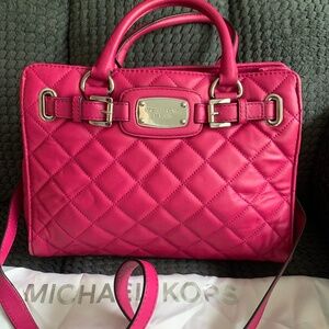 Michael Kors Hamilton Quilt MD East West Satchel Tote Crossbody NWT